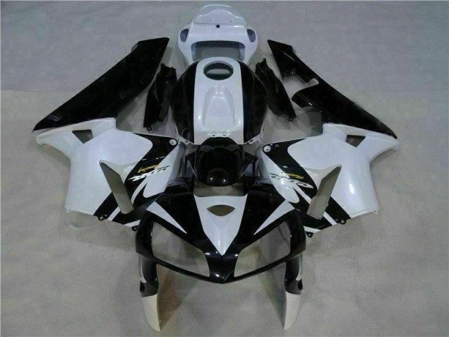 Inexpensive 2005-2006 White Black Honda CBR600RR Motorbike Fairing Inexpensive 2005-2006 White Black Honda CBR600RR Motorbike Fairing