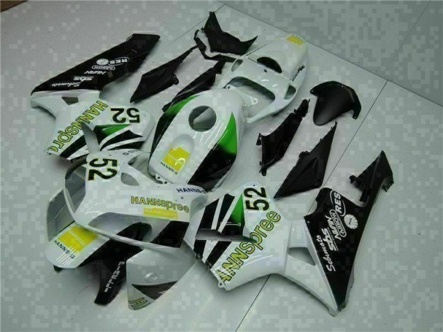 Inexpensive 2005-2006 White Yellow Green 52 Honda CBR600RR Motorcycle Bodywork Inexpensive 2005-2006 White Yellow Green 52 Honda CBR600RR Motorcycle Bodywork