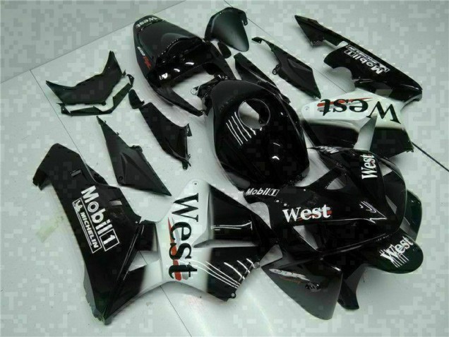 Inexpensive 2005-2006 Black West Honda CBR600RR Motorbike Fairing Kits Inexpensive 2005-2006 Black West Honda CBR600RR Motorbike Fairing Kits