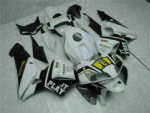 Inexpensive 2005-2006 White Playboy 14 Honda CBR600RR Motorcycle Replacement Fairings Inexpensive 2005-2006 White Playboy 14 Honda CBR600RR Motorcycle Replacement Fairings