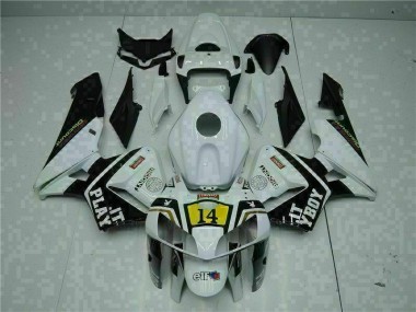 Inexpensive 2005-2006 White Playboy 14 Honda CBR600RR Motorcycle Replacement Fairings