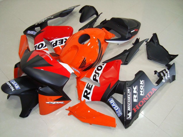 Inexpensive 2005-2006 Matte Black Repsol Race Honda CBR600RR Motorcycle Fairing Kit Inexpensive 2005-2006 Matte Black Repsol Race Honda CBR600RR Motorcycle Fairing Kit