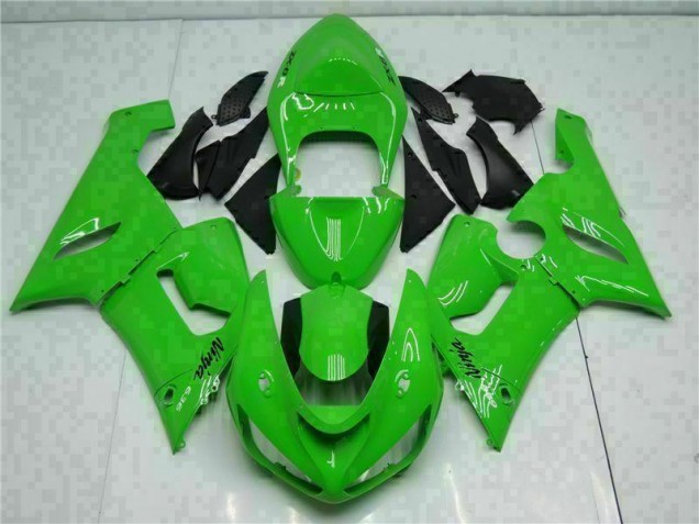 Inexpensive 2005-2006 Green Kawasaki ZX6R Motorcycle Replacement Fairings Inexpensive 2005-2006 Green Kawasaki ZX6R Motorcycle Replacement Fairings
