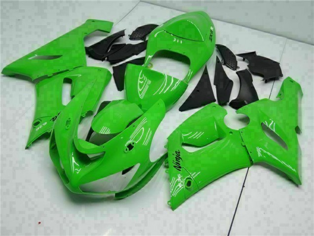 Inexpensive 2005-2006 Green Kawasaki ZX6R Motorcycle Replacement Fairings Inexpensive 2005-2006 Green Kawasaki ZX6R Motorcycle Replacement Fairings