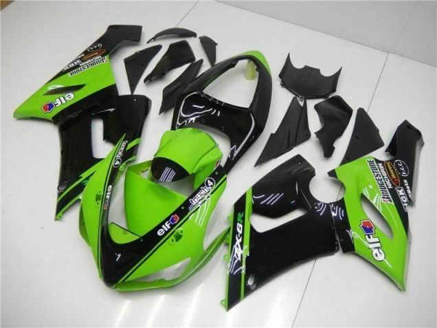 Inexpensive 2005-2006 Green Kawasaki ZX6R Motorcycle Fairings Kit Inexpensive 2005-2006 Green Kawasaki ZX6R Motorcycle Fairings Kit