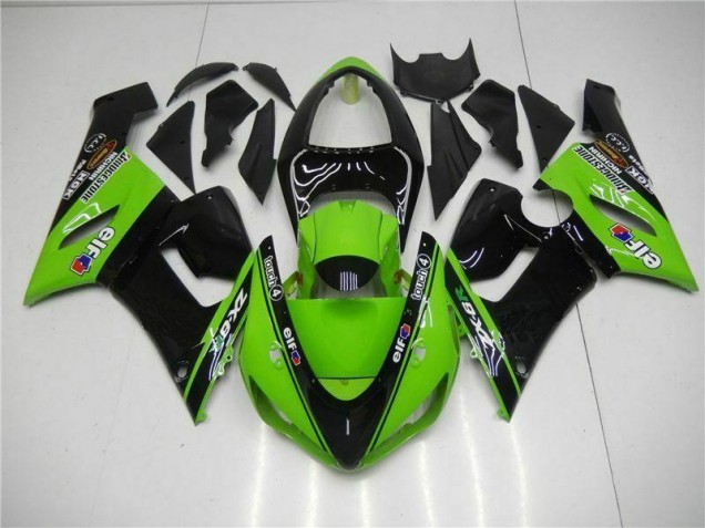 Inexpensive 2005-2006 Green Kawasaki ZX6R Motorcycle Fairings Kit Inexpensive 2005-2006 Green Kawasaki ZX6R Motorcycle Fairings Kit