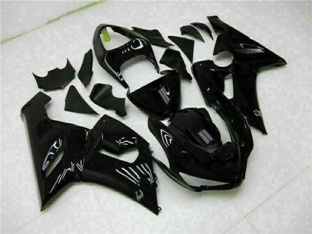 Inexpensive 2005-2006 Glossy Black Kawasaki ZX6R Motor Fairings Inexpensive 2005-2006 Glossy Black Kawasaki ZX6R Motor Fairings