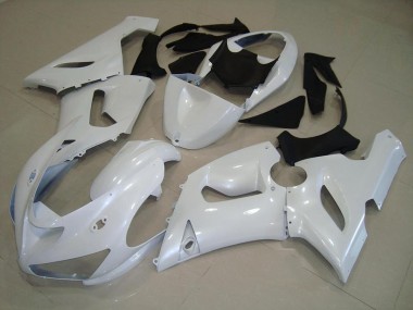 Inexpensive 2005-2006 Dark Pearl White Kawasaki ZX6R Motorbike Fairing