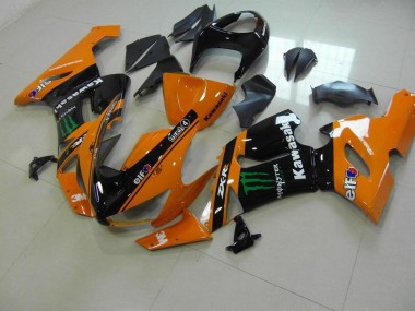Inexpensive 2005-2006 Orange Monster Kawasaki ZX6R Bike Fairing