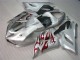 Inexpensive 2005-2006 Silver Red Flames Kawasaki ZX6R Motorcycle Fairings Inexpensive 2005-2006 Silver Red Flames Kawasaki ZX6R Motorcycle Fairings
