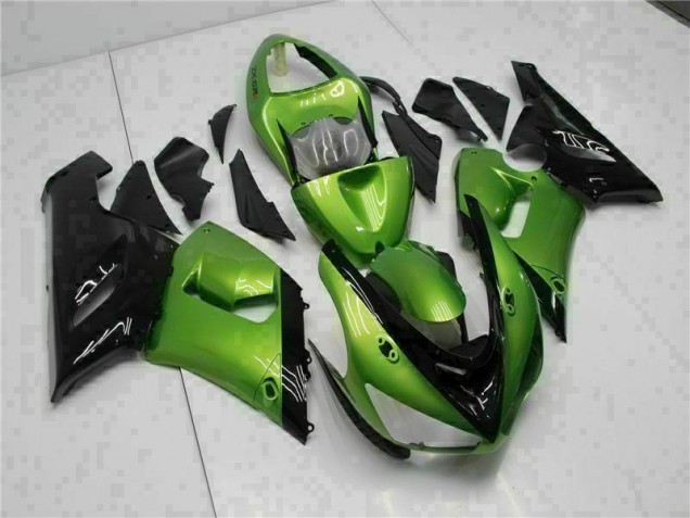 Inexpensive 2005-2006 Green Kawasaki ZX6R Motorcycle Bodywork Inexpensive 2005-2006 Green Kawasaki ZX6R Motorcycle Bodywork