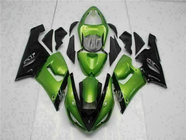 Inexpensive 2005-2006 Green Kawasaki ZX6R Motorcycle Bodywork Inexpensive 2005-2006 Green Kawasaki ZX6R Motorcycle Bodywork