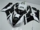 Inexpensive 2005-2006 Black White Kawasaki ZX6R Moto Fairings Inexpensive 2005-2006 Black White Kawasaki ZX6R Moto Fairings
