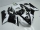 Inexpensive 2005-2006 Black White Kawasaki ZX6R Moto Fairings Inexpensive 2005-2006 Black White Kawasaki ZX6R Moto Fairings