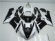 Inexpensive 2005-2006 Black White Kawasaki ZX6R Moto Fairings Inexpensive 2005-2006 Black White Kawasaki ZX6R Moto Fairings
