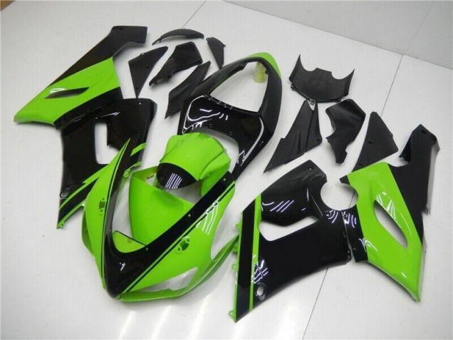 Inexpensive 2005-2006 Green Black Kawasaki ZX6R Motor Fairings Inexpensive 2005-2006 Green Black Kawasaki ZX6R Motor Fairings