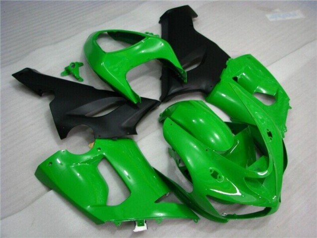Inexpensive 2005-2006 Green Matte Black Kawasaki ZX6R Motorcycle Fairing Inexpensive 2005-2006 Green Matte Black Kawasaki ZX6R Motorcycle Fairing