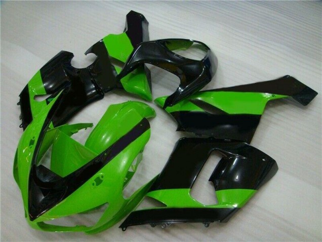 Inexpensive 2005-2006 Green Black Kawasaki ZX6R Motorbike Fairing Inexpensive 2005-2006 Green Black Kawasaki ZX6R Motorbike Fairing