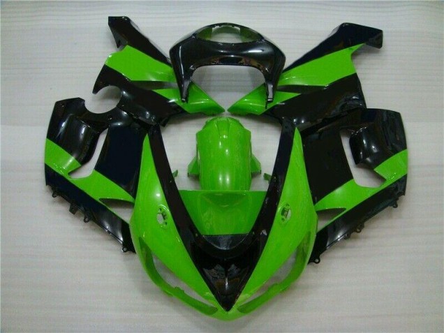 Inexpensive 2005-2006 Green Black Kawasaki ZX6R Motorbike Fairing Inexpensive 2005-2006 Green Black Kawasaki ZX6R Motorbike Fairing
