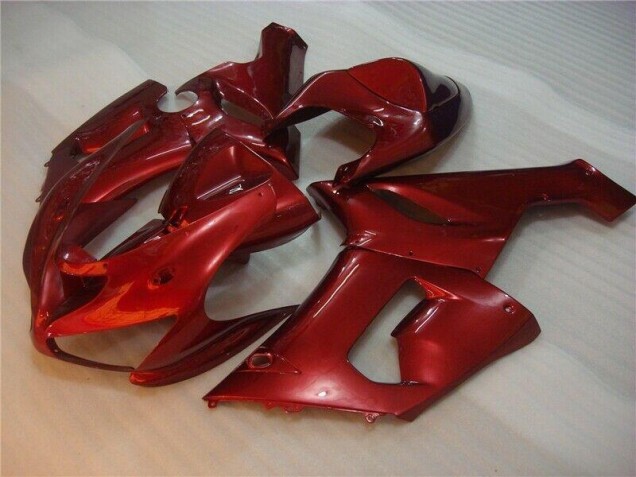 Inexpensive 2005-2006 Red Kawasaki ZX6R Bike Fairing Inexpensive 2005-2006 Red Kawasaki ZX6R Bike Fairing