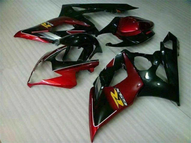 Inexpensive 2005-2006 Red Black Suzuki GSXR 1000 Bike Fairing Kit