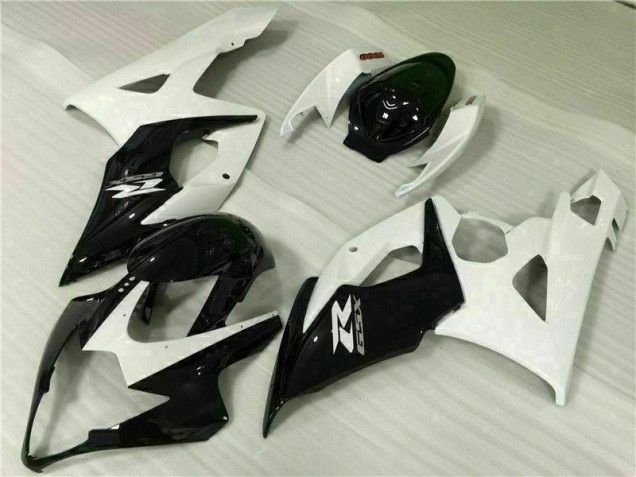 Inexpensive 2005-2006 White Black Suzuki GSXR 1000 Moto Fairings