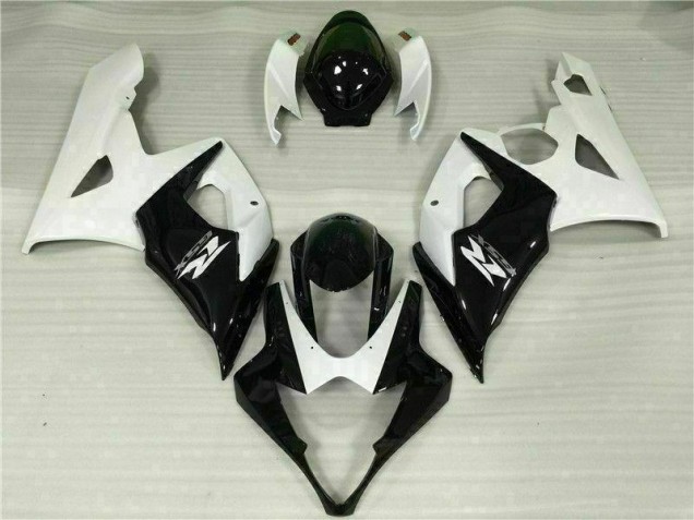 Inexpensive 2005-2006 White Black Suzuki GSXR 1000 Moto Fairings
