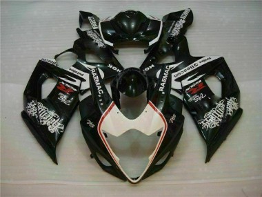 Inexpensive 2005-2006 White Black Suzuki GSXR 1000 Motorcycle Fairings Kit