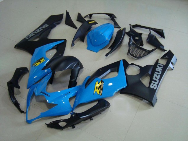 Inexpensive 2005-2006 Blue and Matte Black Suzuki GSXR 1000 Bike Fairings