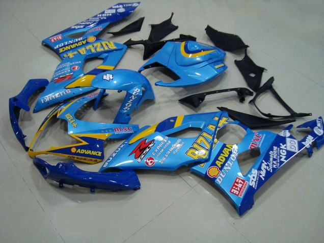 Inexpensive 2005-2006 Light Blue Rizzla Suzuki GSXR 1000 Motor Bike Fairings
