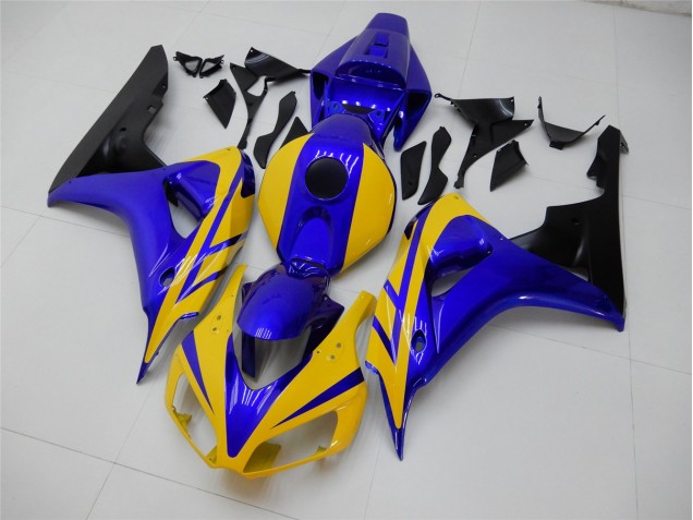 Inexpensive 2006-2007 Yellow Blue Honda CBR1000RR Replacement Motorcycle Fairings Inexpensive 2006-2007 Yellow Blue Honda CBR1000RR Replacement Motorcycle Fairings
