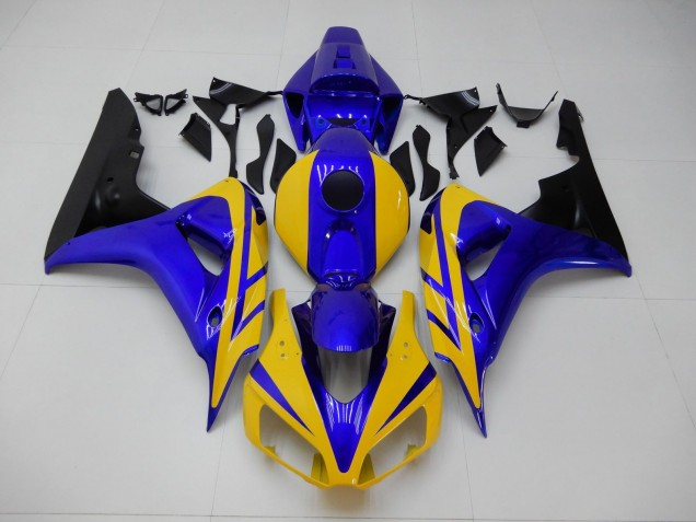 Inexpensive 2006-2007 Yellow Blue Honda CBR1000RR Replacement Motorcycle Fairings Inexpensive 2006-2007 Yellow Blue Honda CBR1000RR Replacement Motorcycle Fairings