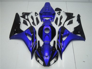 Inexpensive 2006-2007 Blue Black Honda CBR1000RR Moto Fairings