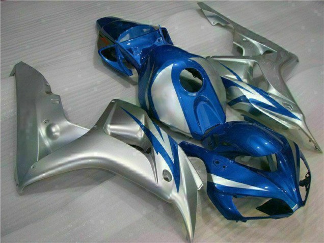 Inexpensive 2006-2007 Blue Silver Honda CBR1000RR Motorcycle Fairings Kits