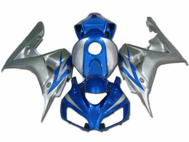 Inexpensive 2006-2007 Blue Silver Honda CBR1000RR Motorcycle Fairings Kits