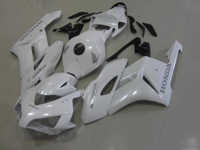 Inexpensive 2006-2007 White with Silver Decals Honda CBR1000RR Bike Fairings