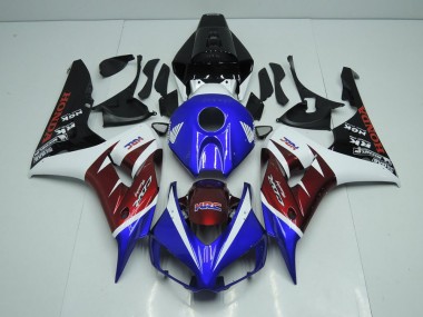Inexpensive 2006-2007 Burgandy and Blue Honda CBR1000RR Bike Fairing
