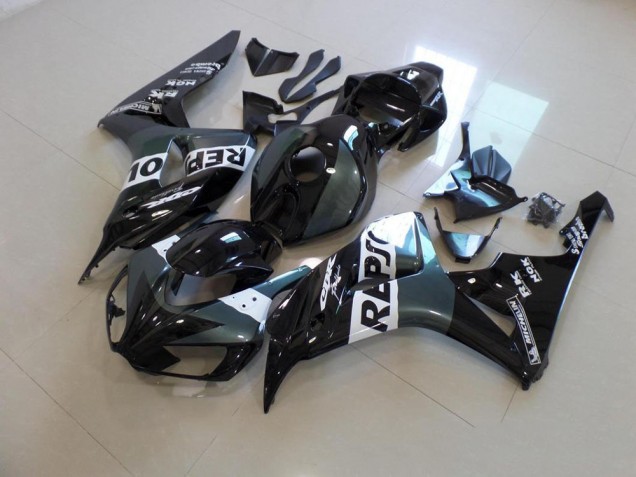 Inexpensive 2006-2007 Grey Black Repsol Honda CBR1000RR Motorbike Fairing Kits