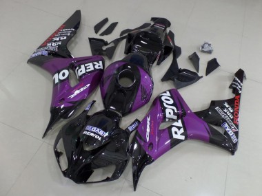 Inexpensive 2006-2007 Purple Repsol Honda CBR1000RR Motorcyle Fairings