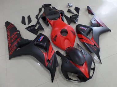 Inexpensive 2006-2007 Red and Matte Black Honda CBR1000RR Motor Fairings