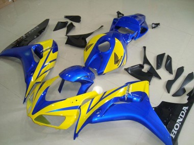 Inexpensive 2006-2007 Yellow Blue Black Honda CBR1000RR Moto Fairings