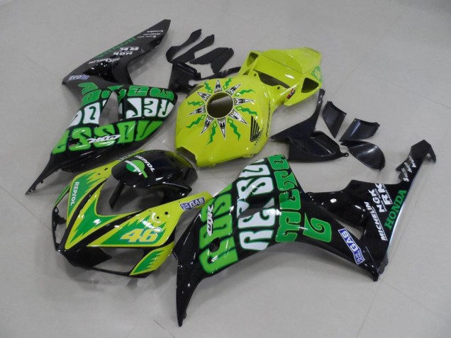 Inexpensive 2006-2007 Yellow Green Rossi Honda CBR1000RR Motor Fairings Inexpensive 2006-2007 Yellow Green Rossi Honda CBR1000RR Motor Fairings