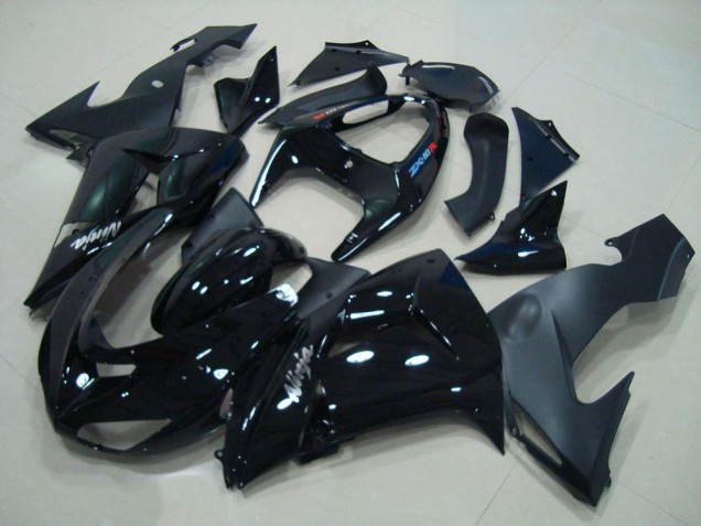 Inexpensive 2006-2007 Glossy Black Matte Black Kawasaki ZX10R Motorcyle Fairings Inexpensive 2006-2007 Glossy Black Matte Black Kawasaki ZX10R Motorcyle Fairings