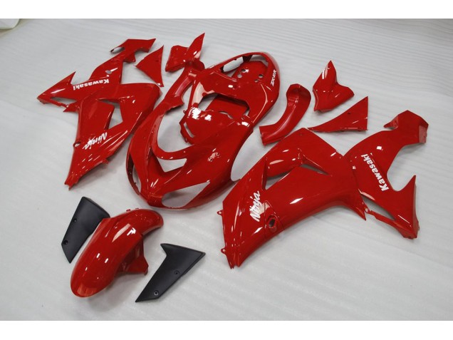 Inexpensive 2006-2007 Red Kawasaki ZX10R Motorbike Fairings Inexpensive 2006-2007 Red Kawasaki ZX10R Motorbike Fairings