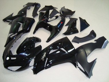 Inexpensive 2006-2007 Black Matte Black Kawasaki Ninja ZX10R Motorcycle Fairing Kits & Plastic Bodywork MF3741