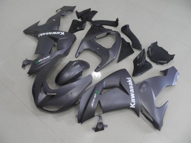 Inexpensive 2006-2007 Grey with White Decals Kawasaki ZX10R Motor Bike Fairings Inexpensive 2006-2007 Grey with White Decals Kawasaki ZX10R Motor Bike Fairings