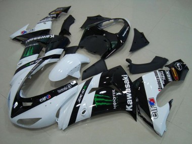 Inexpensive 2006-2007 White Monster Kawasaki ZX10R Motorcycle Bodywork