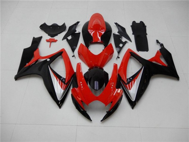 Inexpensive 2006-2007 Red Black Suzuki GSXR 600/750 Replacement Motorcycle Fairings Inexpensive 2006-2007 Red Black Suzuki GSXR 600/750 Replacement Motorcycle Fairings