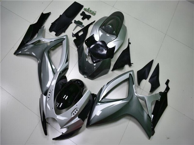 Inexpensive 2006-2007 Silver Grey Suzuki GSXR 600/750 Motorcycle Replacement Fairings Inexpensive 2006-2007 Silver Grey Suzuki GSXR 600/750 Motorcycle Replacement Fairings