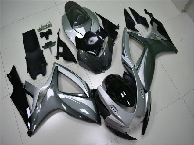 Inexpensive 2006-2007 Silver Grey Suzuki GSXR 600/750 Motorcycle Replacement Fairings Inexpensive 2006-2007 Silver Grey Suzuki GSXR 600/750 Motorcycle Replacement Fairings
